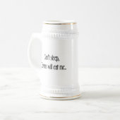眠ることができません ビールジョッキ (正面左)
