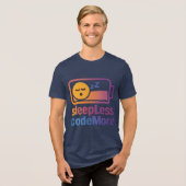 眠るなコードを書け ITデザイン トライブレンドTシャツ (正面全面)
