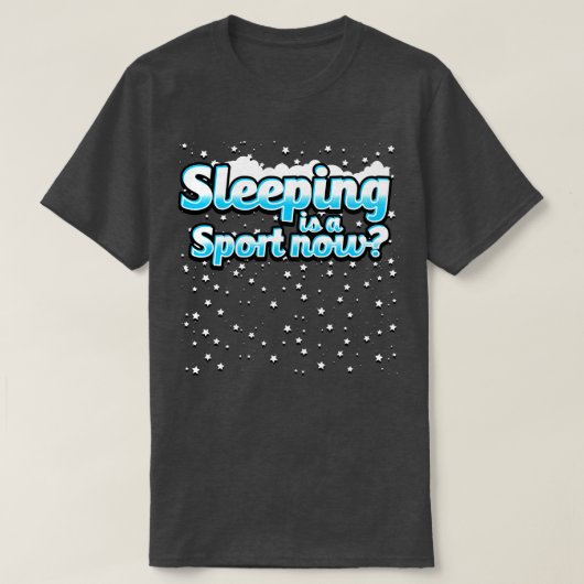 眠るのは今のスポーツだ Tシャツ (デザイン正面)
