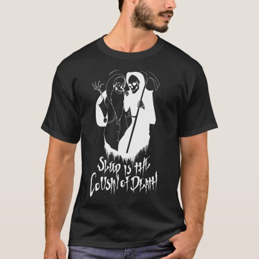 眠るのは死ぬいとこだ Tシャツ (正面)