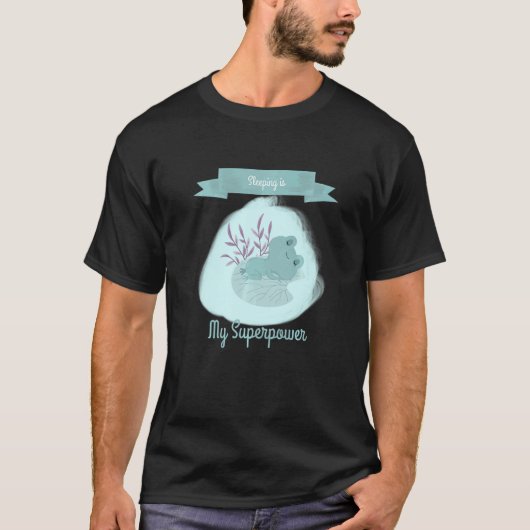 眠るのは私の超能力の怠惰な眠りである Tシャツ (正面)