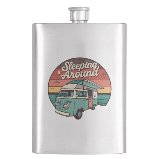 眠るのまわりにキャンパー フラスク (正面)