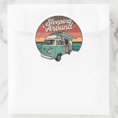 眠るのまわりにキャンパー ラウンドシール (バッグ)