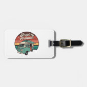 眠るのまわりにキャンパー ラゲッジタグ (正面横)