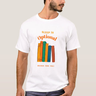 眠るは未定、読書は必須 寝る前の読書 Tシャツ