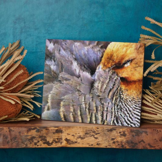 眠るアヒル フォトプラーク (側面)