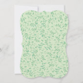 眠るアライグマ赤ちゃんシャワーウッドランド 招待状 (裏面)