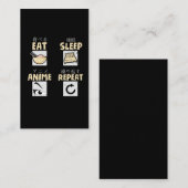 眠るア食べニメがアジア漫画の情熱を繰り返す 名刺 (正面/裏面)