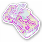 眠るイワシと輝き シール (正面)