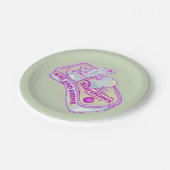 眠るイワシと輝き ペーパープレート (アングル)