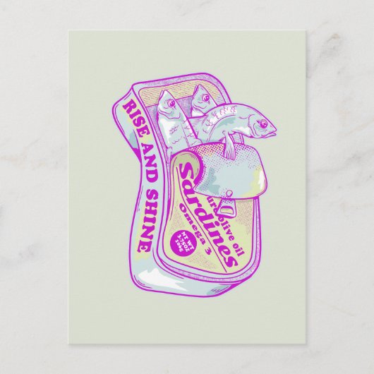 眠るイワシと輝き ポストカード (正面)