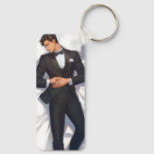 眠るエレガントアニメマン キーホルダー (裏面)