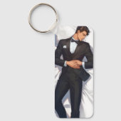 眠るエレガントアニメマン キーホルダー (正面)