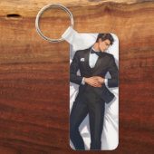 眠るエレガントアニメマン キーホルダー (正面)