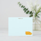 眠るオレンジタビー猫 サンキューカード (スタンド正面)