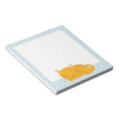 眠るオレンジタビー猫 ノートパッド (アングル)