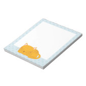 眠るオレンジタビー猫 ノートパッド (回転)