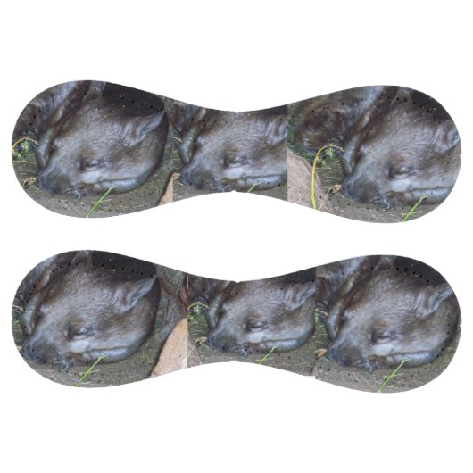 眠るオーストラリアのウォンバット、カスタマイズ可能なソフトボール ソフトボール (パネル)