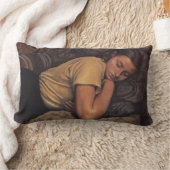 眠るカティア(Serebriakova) ランバークッション (ブランケット)