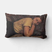 眠るカティア(Serebriakova) ランバークッション (裏面)