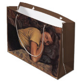 眠るカティア(Serebriakova) ラージペーパーバッグ (裏面アングル)