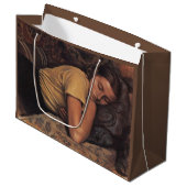 眠るカティア(Serebriakova) ラージペーパーバッグ (正面アングル)