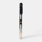 眠るキツネお洒落素朴クリスマス iPhone 16ケース (右側面)