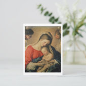 眠るキリストの子(キャンバス上の油) ポストカード (スタンド正面)