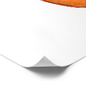 眠るキリン：穏やかな水色 ポスター (角)