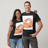 眠るキリン:穏やかな水色 Tシャツ (ユニセックス)