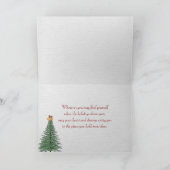 眠るクリスマスゴールデン·リトリーバーの子犬 シーズンカード (内部)