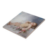 眠るケルブ（プットー） (by Leon Bazille Perrault) タイル (側面)