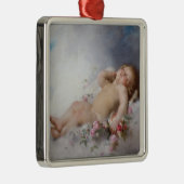 眠るケルブ（プットー） (by Leon Bazille Perrault) メタルオーナメント (右)