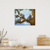 眠るコアラのポスター ポスター (キッチン)