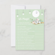 眠るコアラベビーシャワーゲームレッツミングル！インビ