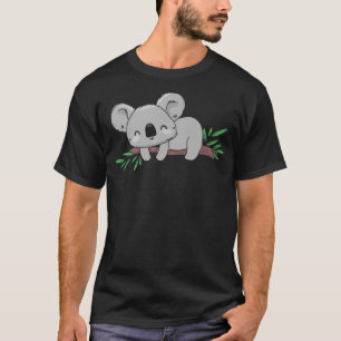 眠るコアラ熊 – オーストラリア動物ユーカリ Tシャツ