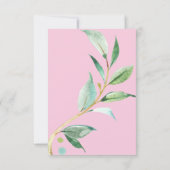 眠るコアラ赤ちゃんシャワーの予測と良い望み 招待状 (裏面)