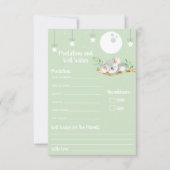 眠るコアラ赤ちゃんシャワーの予測と良い望み 招待状 (正面)