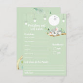 眠るコアラ赤ちゃんシャワーの予測と良い望み 招待状 (正面/裏面)