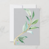 眠るコアラ赤ちゃんシャワーの予測と良い望み 招待状 (裏面)