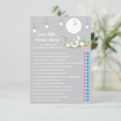 眠るコアラ赤ちゃんシャワーゲーム誰だと思う? 招待状 (スタンド正面)