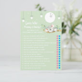 眠るコアラ・ベビー・シャワーゲーム誰だ？ インビタ 招待状 (スタンド正面)