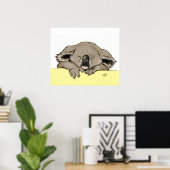 眠るコアラ ポスター (ホームオフィス)