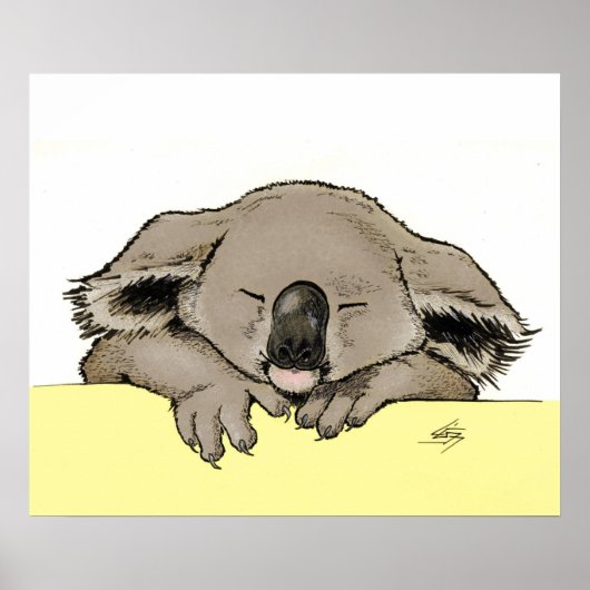 眠るコアラ ポスター (正面)