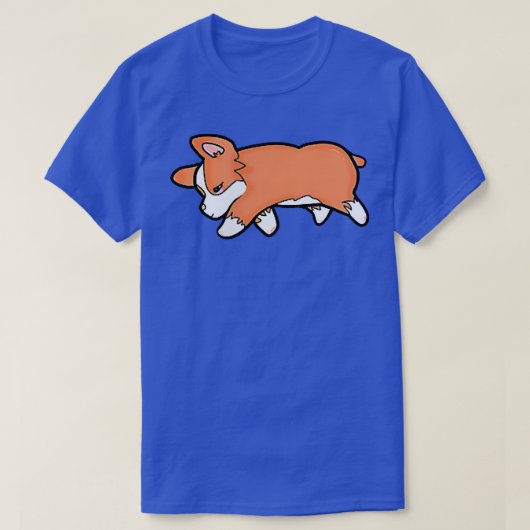 眠るコルギ Tシャツ (デザイン正面)