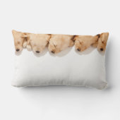 眠るゴールデン·レトリバーの子犬の系統 ランバークッション (裏面)