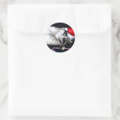 眠るサンタ爪 ラウンドシール (バッグ)