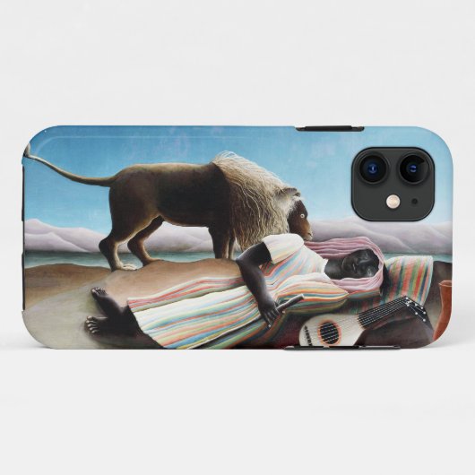 眠るジプシー、アンリ・ルソー(1897) Case-Mate iPhoneケース (裏面(横))