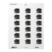 眠るジャガーの背景なし ラベル (フルシート)