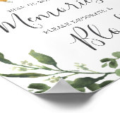 眠るスロス赤ちゃん飾シャワーブロック標識 ポスター (角)